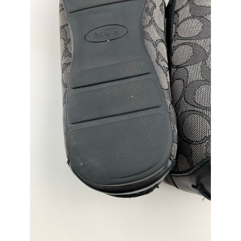 Coach Olive Slip On Driving Loafers Grey Signature Fabric Shoes Flats Women's 9 - Picture 11 of 11